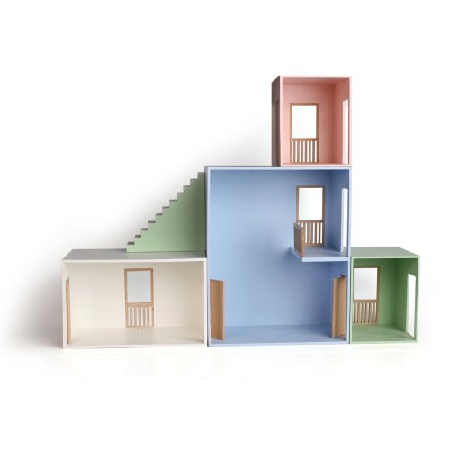 Maison de poupée design - Grande pièce - Blanc